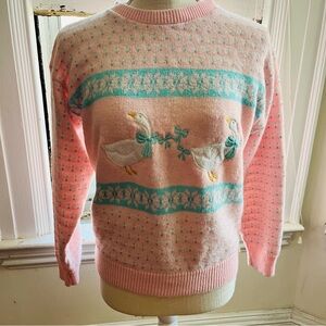 Kate Collins Vintage Sweater with Goose Design
